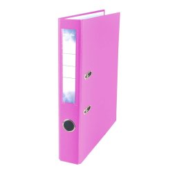 Biblioraft plastifiat STRIGO B50 PP, 50mm, fucsia