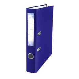 Biblioraft plastifiat STRIGO B50 PP, 50mm, bleumarin