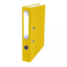 Biblioraft plastifiat STRIGO B50 PP, 50mm, galben
