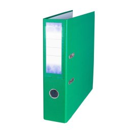 Biblioraft plastifiat STRIGO B100 PP, 75mm, verde