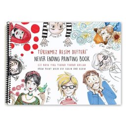 Album de colorat reutilizabil FUNNY MAT -3 PICTORI CELEBRI, 25x35 cm, set markere inclus, SFU3030