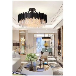 Candelabru Scaly Black 800 (Negru)