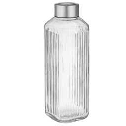 Sticla Pufo Hydrate pentru apa sau lichide, 1L, cu capac metalic– design modern si rezistenta premium
