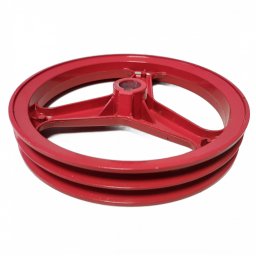 Fulie dubla aluminiu (ax 20mm, diametru 205mm)