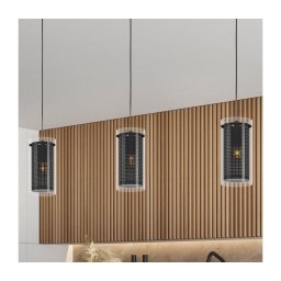 Lustră pe cablu PINTO TEXTIL 3xE27/10W/230V Eglo 900342