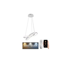Lustră LED dimabilă pe cablu LED/70W/230V 3000-6500K alb + telecomandă