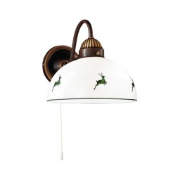 Lampă de perete Kolarz 731.61.100 NONNA 1xE27/75W/230V maro/verde