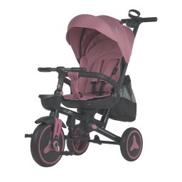 Tricicleta ultrapliabila coccolle urbio plus, smoked pink