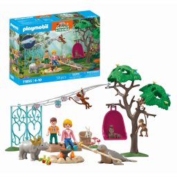 Playmobil - jucarie de rol petrecerea aniversara a animalelor