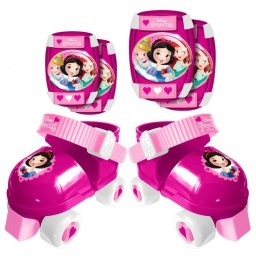 Role, stamp, disney princess, cu 4 roti, marime 23-27, 3 ani+, roz