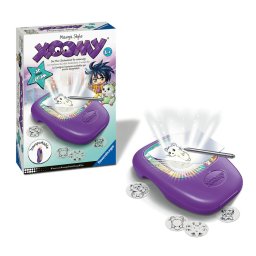 Ravensburger - set de desenat xoomy aparat portabil cu lampa si 30 de sabloane stil manga