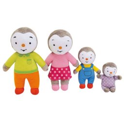 Set 4 plusuri jemini familia de pinguini tchoupi