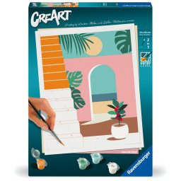 Ravensburger - creart pictura pe numere pentru adulti vibe de vacanta