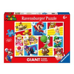 Ravensburger - puzzle mare de podea super mario 125 piese