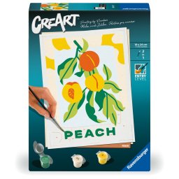 Ravensburger - creart pictura pe numere pentru adulti piersici
