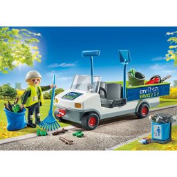 Playmobil - maturator de strazi cu vehicul