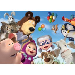 Ravensburger - puzzle mare de podea masha si ursul 24 piese