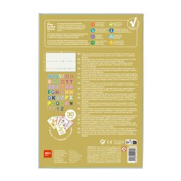 Joc magnetic cu alfabet apli, 44 piese, 5 ani+
