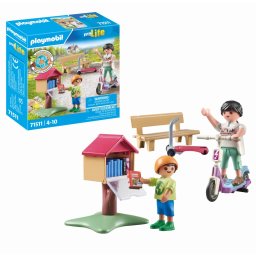 Playmobil-schimb de carti pentru pasionatii de lectura