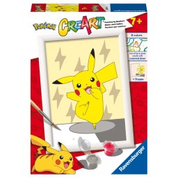 Ravensburger - creart pictura pe numere pentru copii pickachu