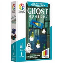 Smart games - ghost hunters, joc de logica cu 60 de provocari, 5+ ani, editie lb. romana