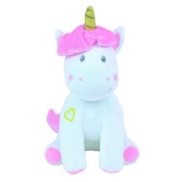 Jucarie plus muzicala jemini cu lumini 24cm unicorn
