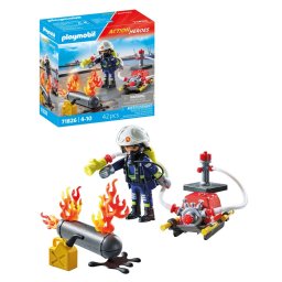 Playmobil - pompier playmobil cu pompa de apa