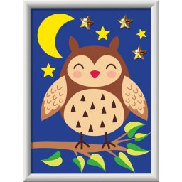 Ravensburger - pictura pe numere bufnita draguta