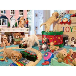 Ravensburger - puzzle catei si jucarii 150 piese