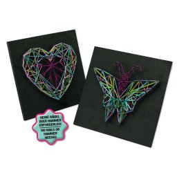 Set creatie cu snururi lena, fluture si inima, 8 ani+