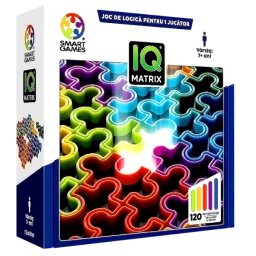 Smart games - iq matrix, joc de logica cu 120 de provocari, 7+ ani, editie lb. romana