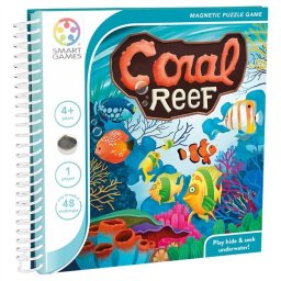 Smart games - coral reef, joc de logica cu 48 de provocari, 4+ ani, editie internationala