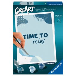 Ravensburger - creart pictura pe numere pentru copii time to relax