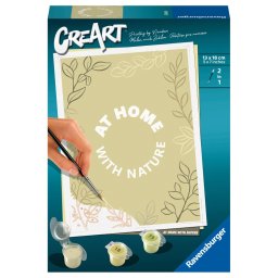 Ravensburger - creart pictura pe numere pentru copii at home with nature