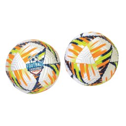 Minge fotbal material pvc piele ecologica, diametru 23 cm, marime normala de joc, pentru teren fotbal de iarba sau sintetic, model tournament