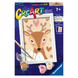 Ravensburger - creart pictura pe numere pentru copii cerb dragut
