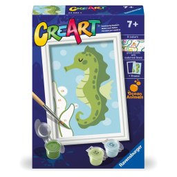 Ravensburger - creart pictura pe numere pentru copii calut de mare prietenos