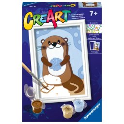 Ravensburger - creart pictura pe numere pentru copii vidra dragalasa