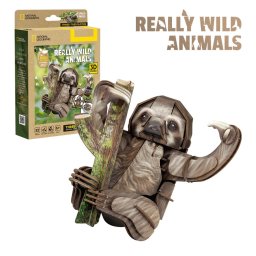 Cubic fun - national geographic animale salbatice puzzle 3d lenes cu trei degete 52 piese