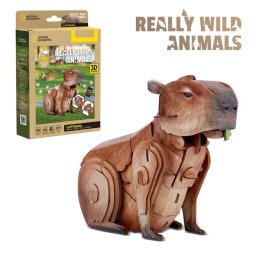 Cubic fun - national geographic animale salbatice puzzle 3d capibara 56 piese