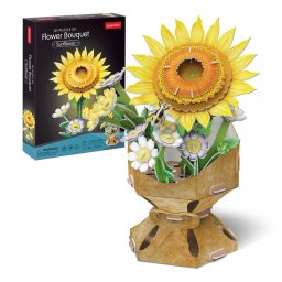 Cubic fun - buchet de flori 3d floarea soarelui 102 piese