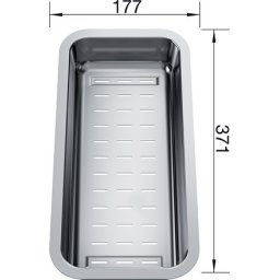 Scurgator multifunctional din INOX tip tavita perforata pentru chiuvetele ZENAR