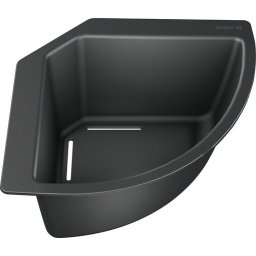 BLANCO Cos multifunctional din plastic negru pentru colt