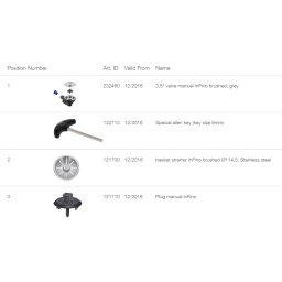 Sistem de scurgere In Fino cu pup-up control 3.5 Blanco 234077