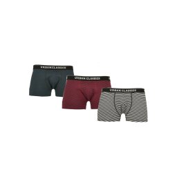 Urban Classics Boxeri bej / verde închis / roșu cireș / negru