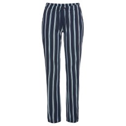 VIVANCE Pantaloni de pijama albastru fumuriu / albastru cobalt / alb