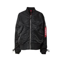 ALPHA INDUSTRIES Geacă de primăvară-toamnă 'CWU MA-1' roșu / negru / alb
