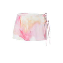LENI KLUM x ABOUT YOU Fustă 'Delia' galben pastel / roz / roz