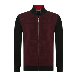 Jacey Quinn Geacă tricotată roșu bordeaux / negru