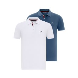 Jacey Quinn Tricou albastru / alb
